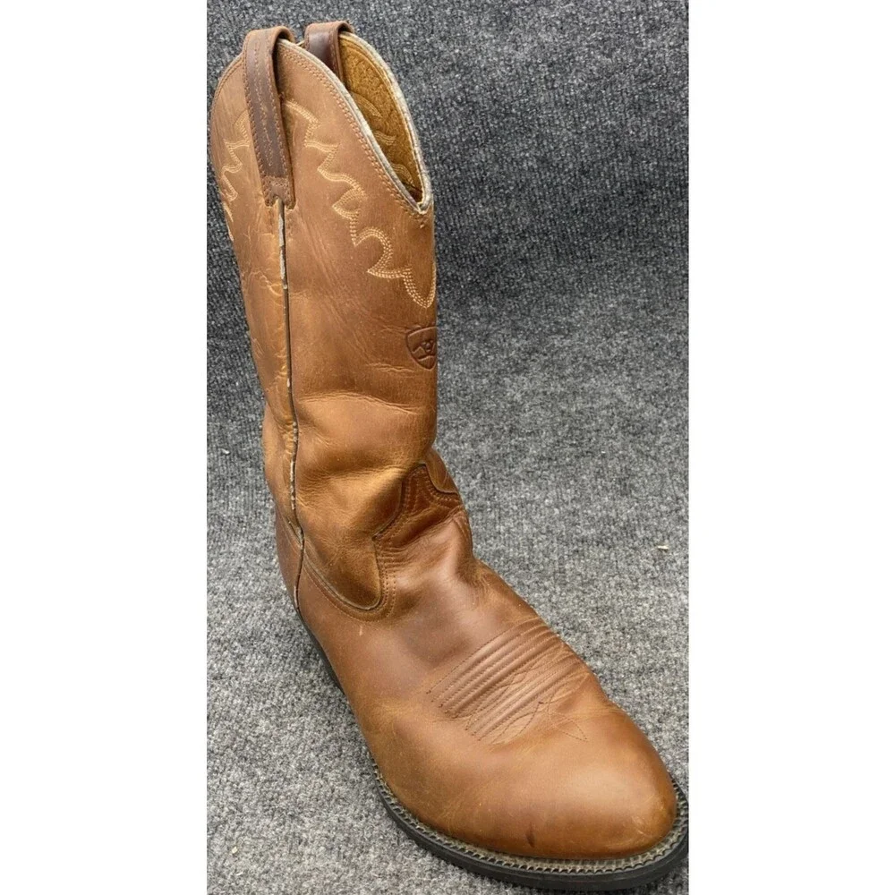 Ariat Sedona Cowboy Boots 10.5 EE Brown Leather Western Roper Rancher 34625